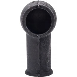 Juodas guminis dangtelis elektros kabeliui