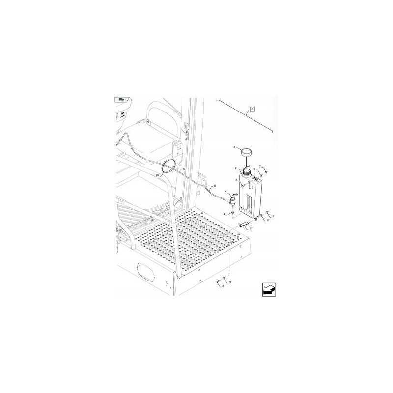 New Holland TC 4743535 stiklų plovimo skysčio rezervuaras