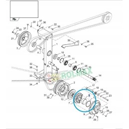 New Holland TC 84301977 CNH pašarų kombaino stūmoklis