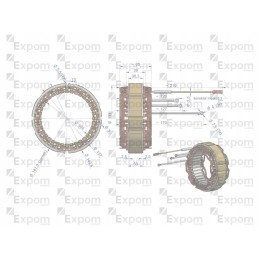 Kintamosios srovės generatoriaus statorius ex257000 a120 bizon expom kwid