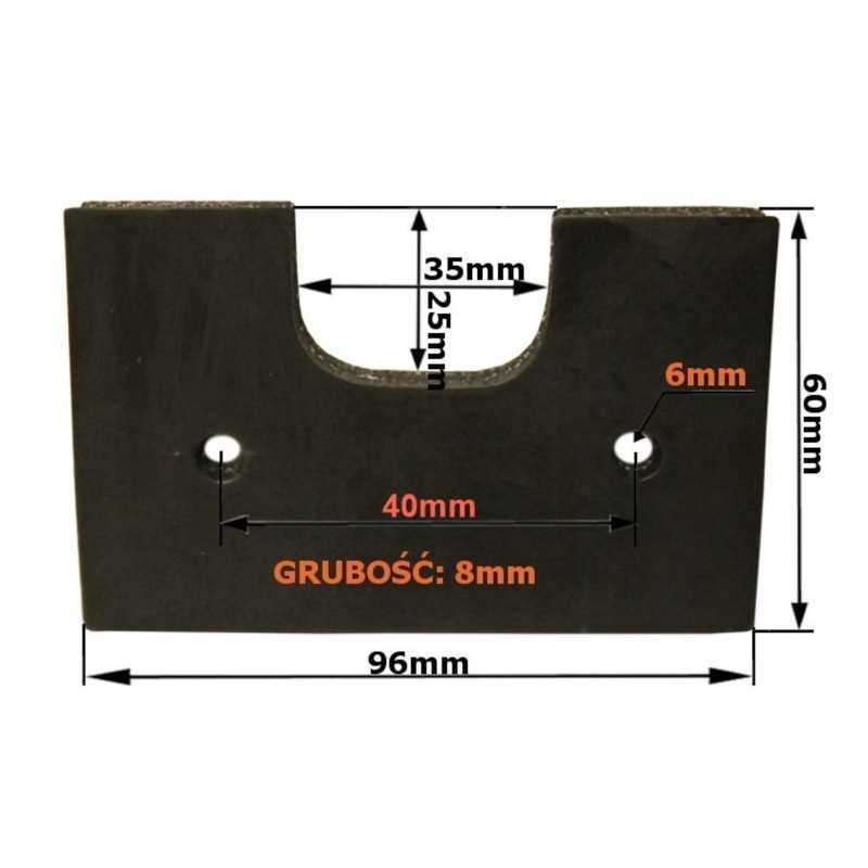 Guminis kastuvas grandininiam konvejeriui 96x60
