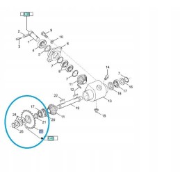 Varomasis grandinės ratas New Holland TX 84004252