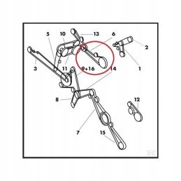 Pas new Holland 191290c1 753053 cnh