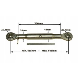 Centrinė viršutinė jungtis 465 665 mm m30x3 5 kat. 2 2
