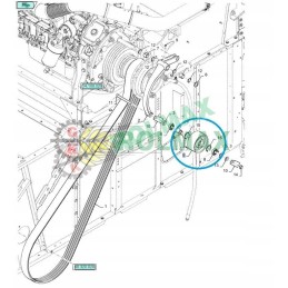 New Holland CX 48032209 įtempiklis