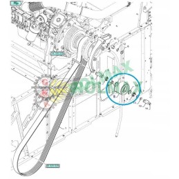 New Holland CX 48032209 įtempiklis