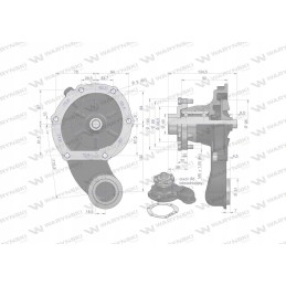Bison SW400 motogenerinis vandens siurblys