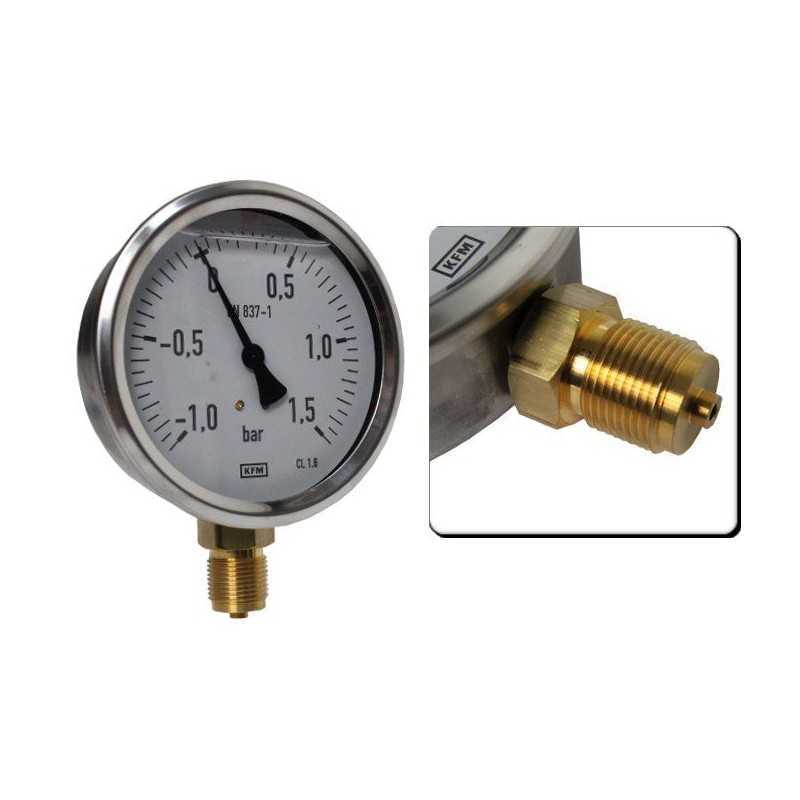 Glicerino manovakuometras fi 100mm m20x1 5