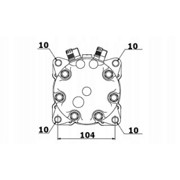 Deutz Agrostar JCB Fastrac oro kondicionavimo kompresorius