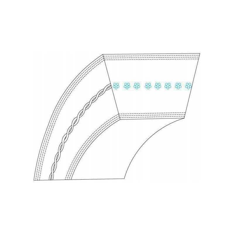 V formos diržas 75405057 mtd