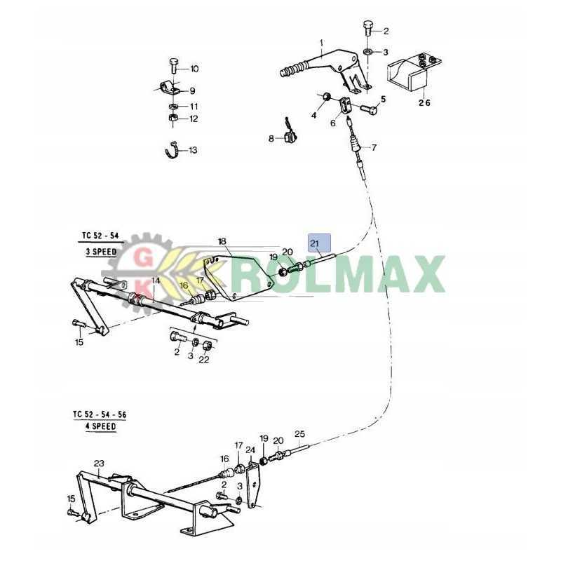 Rankinio stabdžio trosas New Holland TC 80454479