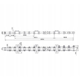 Bizon 58 grūdų tiekimo grandinė nepilna