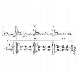 Bizon grūdų tiekimo grandinė su 056 komplektu 36l