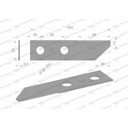 Rotacinis peilis šiaudų smulkintuvas pašarų kombainas 200x5