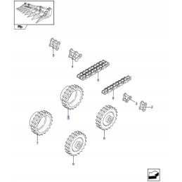 Tiekimo grandinės ratas New Holland 322460950 cn