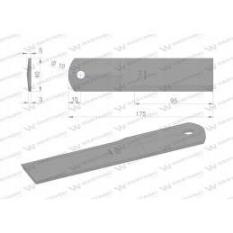 Fiksuotas peilis šiaudų smulkintuvas pašarų kombainas bison su