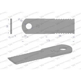 Rotacinis peilis šiaudų smulkintuvas pašarų kombainas 173x5