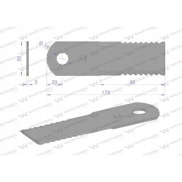 Rotacinis peilis šiaudų smulkintuvas pašarų kombainas 173x5