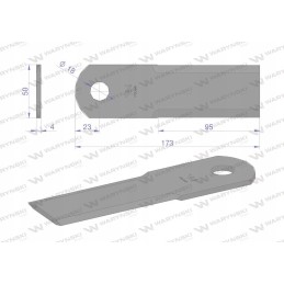 Rotacinis peilis šiaudų smulkintuvas pašarų kombainas 173x5