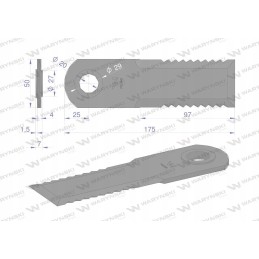 Rotacinis peilis šiaudų smulkintuvas pašarų kombainas 175x5