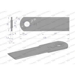 Rotacinis peilis šiaudų smulkintuvas pašarų kombainas 175x5