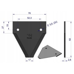 Derliaus nuėmimo peilių ašmenys viršuje dantyti ašmenų juostele