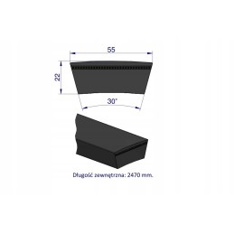 V formos diržas t 609823 0 ap1001225 claas teger