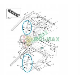 New Holland antraštės hidraulinis cilindras 84247303