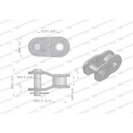 Grandinė pologniwo 10bf20, naudoti Claas 6702