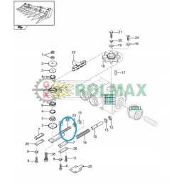 New Holland kukurūzų antgalių laikiklis 322438550