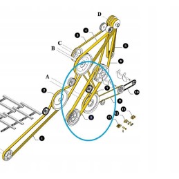 New Holland TC 89817250 CNH bėgimo diržas