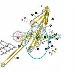 New Holland TC 89817250 bėgimo diržas