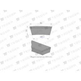 V formos diržas kietas diržas t 609823 0 ap1001225 claas