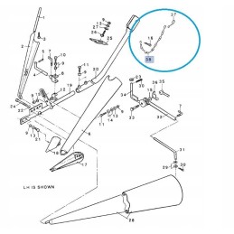 New Holland pakabukų grandinėlė 230109 cnh