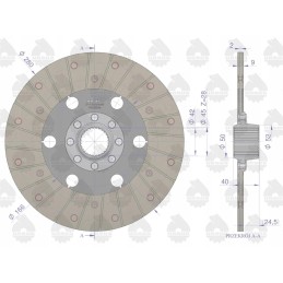 Sankabos diskas, 2 pakopa, fi 280 su 28 72011150 dantimis