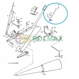 New Holland pakabuko grandinėlė 230109
