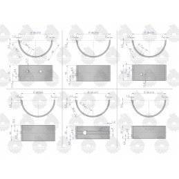 Pagrindinių guolių komplektas n025 ir šlifavimas C 330 orig