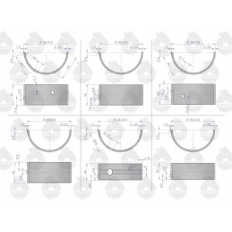 Pagrindinių guolių komplektas n050 II grind C 330 orig