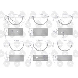 Pagrindinių guolių komplektas n 0 00 nominalus c 330 orig