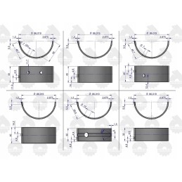 Pagrindinių guolių komplektas nom ursus c330 originalus
