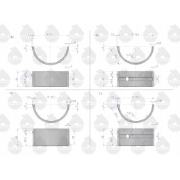 Pagrindinių guolių rinkinys n 1 00 iv cut C 360