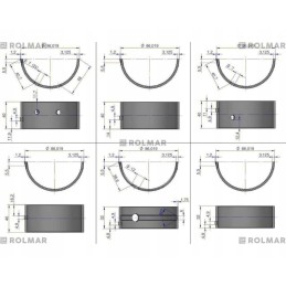 Pagrindinių guolių komplektas originalus Ursus 9006023210