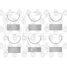Pagrindinių guolių komplektas n 0 50 II grind 42012132