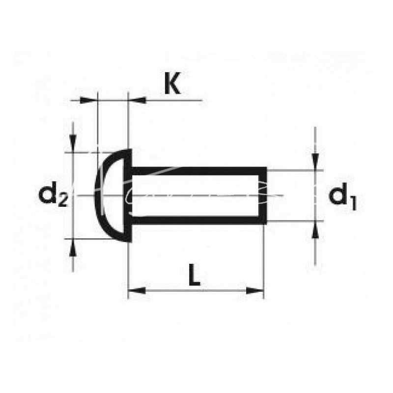 Rutulinė kniedė 6x18 Claas 235463
