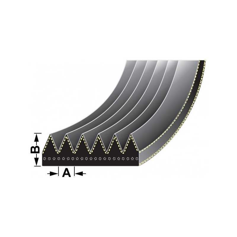 Vpe6420 vapormatic John Deere kelių griovelių diržas