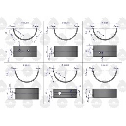 Pagrindinių guolių ir šlifavimo komplektas ursus c330 ursus