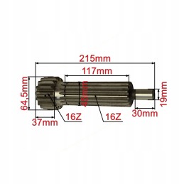 Pavarų dėžės pagrindinis velenas c 330m 50214032