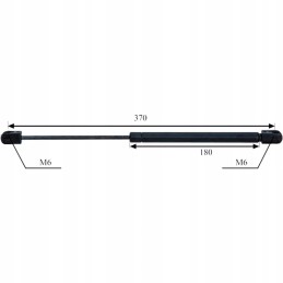 Stogo dujinė spyruoklė l 370 mm 65716367957