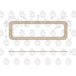 Parduodamas reduktoriaus apatinis sandariklis, guminis kamštis, c 330