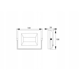 Floodlight SMD LED lempa 230v 20w 4000k 1600lm ir